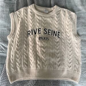 Anthropologie Maeve Cream Cable Knit Sweater